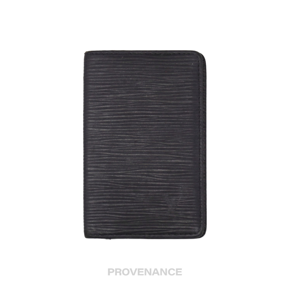 🔴 Louis Vuitton Pocket Organizer Wallet - Black Epi Leather